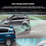 Car Blind Spot Detection System Universal 24Ghz Millimeter Wave Radar Change Lane Aided Parking 25M Safe Driving