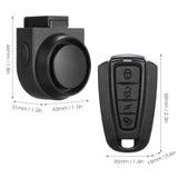 Wireless Bike Horn 115dB Loud Bicycle Anti-theft Horn IPX5 Bicycle Alarm Bell w 5 Sound Modes 3 Vibration Sensitivity Adjustment