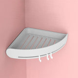 Bathroom Shelf Organizer Corner Shelf Storage Holder Plastic Bathroom Rack Suction Cup Shower Wall Holder Shampoo Holder