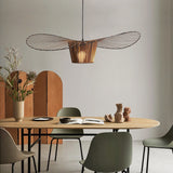 Modern Straw Hat Pendant Light  Hanging lustre lamp Nordic Minimalist Creative for Dining Living Bedroom Bar Cafe Room