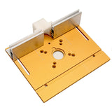 Router Table Insert Plate For Woodworking Benches Table Saw With Miter Gauge Guide Aluminium Profile Fence Sliding Brackets