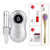 Professional 35000RPM Nail Machine Manicure Machine Electric Nail Drill Machine Electric Nail File Rechargable For All Gel