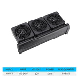 2/3/4 Head Aquarium Fan Mute Automatic Temperature Control Fan Cooling Fish Tank Water Cooling Aquarium Tool  Salt/Fresh Water
