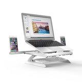 Laptop Stand 9 Angles Adjustable Desktop Standing Lapdesk Smartphone/ Notebook Riser Holder