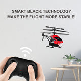Mini RC Helicopter 2.4G Remote Control Aircraft 3.5CH with Led Light Auto Return Altitude Hold RC Plane Toys for Boys