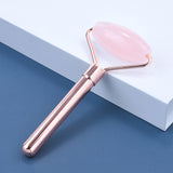 Genuine Rose Quartz Jade Roller Crystal Gemstone Therapeutic Massage Firming Facial Skin Remove Puffy Smooth Wrinkles Lift Tool