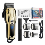 2021 New Hair Trimmer For Man USB Rechargeable  LCD Hair Clipper Barber Shop Men's Shaver Trimmer Beard Hair Cutting Machine