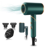 2000W Folding Hair Dryer Portable Handle Seamless Folding Household Hair Dryer Strong Wind Air Cold/Hot Air Diffuser Fast Dry