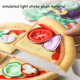 Pretend Play Set Simulation Food Cutting Pizza Fruits Vegetables Kitchen Series Plush Toys Play House Toy Set Kids Education Toy
