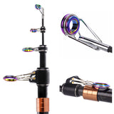 Fishing Rod, Carbon Fiber Telescopic Fishing Pole, Spinning & Casting Rod Designed for Bass, for Fresh & Saltwater