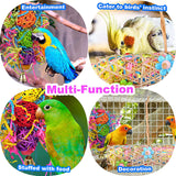 Bird Toy Set Parrot Shredder Foraging Assorted Hanging Cage Bird Chewing Rack Toys Pet Molar Pastime Tesring Chewing Birdie Bite