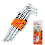 9 in 1 JAKEMY Hexagon Hex Allen Key Wrench Spanner Tool Set Chrome-vanadium Metric Ball Ended Electrician Hand Tools