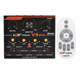 Aqta World V9 Plus Professional Audio Mixer Audio USB External Sound Card Headset Microphone Webcast Streamer Live Sound Card