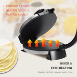 220V 2000W Kitchen Electric Roti Crepe Maker Paratha Chapati Flat Bread Pizza Tortilla Maker Cooking Tools Appliance Bakeware