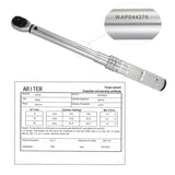 ARITER 1/4 3/8 1/2 Square Drive Torque Wrench 0.5-500N.m Accuracy 3% Car Bike Repair Hand Tools Spanner Two-way Ratchet Key
