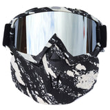 Ski Goggles Skiing Motorcycle Goggles Mask Moto Face Mask Snow Motocross Goggles Racing Helmet Snowboard Protective Glasses Mask