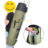 Fishing Rod Bag, Waterproof Fishing Pole Case Bag with Durable Folding,Portable Fishing Rod Case Holds 5 Poles&amp;Tackle