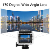 Ultra HD 4K Action Camera WiFi 12MP 2.0 Inch 30M Go Waterproof Pro 170D Helmet Bicycle Video Recording Camera Sports Cameras