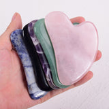 Heart Shape Jade Gouache Scraper Face Massager Skin Lifting Slimming Remove Wrinkle Acupuncture Gua Sha Therapy Massage Stone