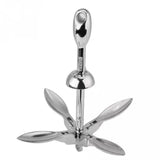 Stainless Steel Durable 1.5 /0.7KG Docking Hardware Boat Folding Grapnel Anchor For Boat Marine Yacht