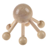 Home Office 6 Points Tension Relief Wood Head Scalp Massage Equipment