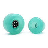 Roller Skate Wheels With Bearings And Toe Stoppers Roller Skate Brake Block Durable 82A Skateboard Wheels Parts