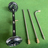 2 in 1 Pressure Washer Attachment Undercarriage Cleaner Water Broom Surface Cleaner with 4 Nozzles 3 Extension Rods