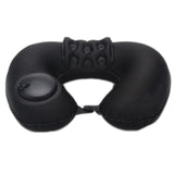U Shape Air Inflatable Support Neck Pillow for Airplane Travel Sleep
