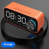 2022.Wireless Speaker Bluetooth Speaker Bluetooth Mini Alarm Clock Portable Support TF Card Mirror Voice Broadcast