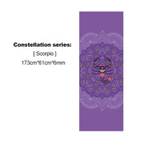 2021 New PVC Beautifully Constellation Printed Yoga Mat 6MM Beginner Non-slip Fitness Mat for Gym Home Travel Pad