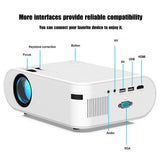 Portable Mini Projector Smart HD Projector Multifunctional Wireless Video Beamer for Home Office EM88