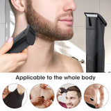 Men Professional Electric Shaver Clipper Hair Cutting Machine Beard Trimmer Body Grooming Rechargeable Razor for Sensitive Areas