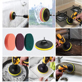 Universal Drillbrush Scrub Pads 22pcs Power Scrubber Cleaning kitchen Kit Purpose Cleaner Scrubbing Drill for Pool  Boat Home