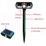 2PCS Solar Repellent Cat Repeller Scarer Dual Ultra Deterrent Garden Animal Chaser