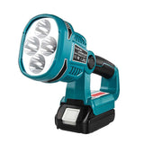 3000Mah 14.4-20V  LED Flashlight Spotlight Outdoor Work Lighting For Makita BL1430 BL1830 Blue 25*11.5*7.6CM