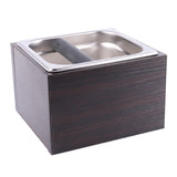 Wood Trash Can Coffee Knock Box Espresso Grounds Container Residue For Barista With Handle Coffee Residue Bucket Grind Waste Bin