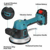 100-240V Tile Leveling Machine Tiler Vibrator Floor Electric Tiling Tool Handheld Tile Saw Plumbing 6-speed Adjustable 30-150cm