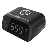 Alarm Clock With Bluetooth Speaker And Wireless Charger,Fm Radio Clock ,Dimmable Led Digital Display For Home Bedroom