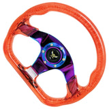 D Shaped 13 inch Auto Acrylic Steering Wheel Drifting Steering Wheel Parts