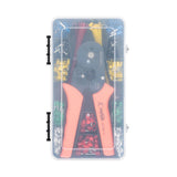 Paron Crimping Tool Kit Crimper Plier Hexagonal Tube Terminal Crimper with 850Pcs Terminals Cable Lugs Assortment Kit