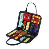 Montessori Baby Toy Busy Board Dressing Buckle Portable Felt Hands-on Learning Board Basic Life Skills Toys Kid Teaching Aids