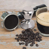 Coffee Tamper, 51Mm Espresso Coffee Press, Alloy Tamper With Silicone Tamper Mat And Milk Jug 350Ml Milk Pitcher