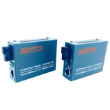 HTB-GS 4 Pairs Gigabit Fiber Optical Media Converter 10/100/1000Mbps Single Mode Single Fiber SC Port 20KM External Power Supply