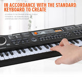 61 Keys Piano Digital Music Electronic Keyboard KeyBoard Black Electric Piano Kids Gift with microphone Keyboard instrument HOT!