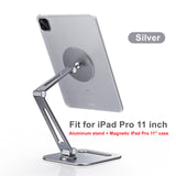 Suspension Magnetic iPad Stand Adjustable iPad Holder For iPad Pro 11/12.9'' iPad Air Mini Aluminum Desktop Magnetic iPad Stand