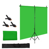 Andoer Green Backdrop Screen Chromakey Background Photography Kit with Adjustable T-Shaped Backdrop Clamps Background Stand