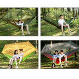 Double 210T Nylon Outdoor Mosquito-proof Aerial Camping Hammock Breathable Anti-mosquito Durable Hammock