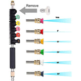 Pressure Washer Extension Wands - 120 Inch Power Washer Gutter Cleaning Tools, Telescoping Replacement Lance, Window Cleaner Noz