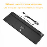 Wired Russian Keyboard Support Multimedia Computer Keyboard 108 Keys for PC Laptop Ergonomic Keyboard English/Russian for Office