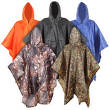 3 in 1 Backpack Travel Rain Cover Rain Coat Hood Hiking  Cycling Rain Cover Poncho Waterproof Raincoat Outdoor Camping Tent Mat
